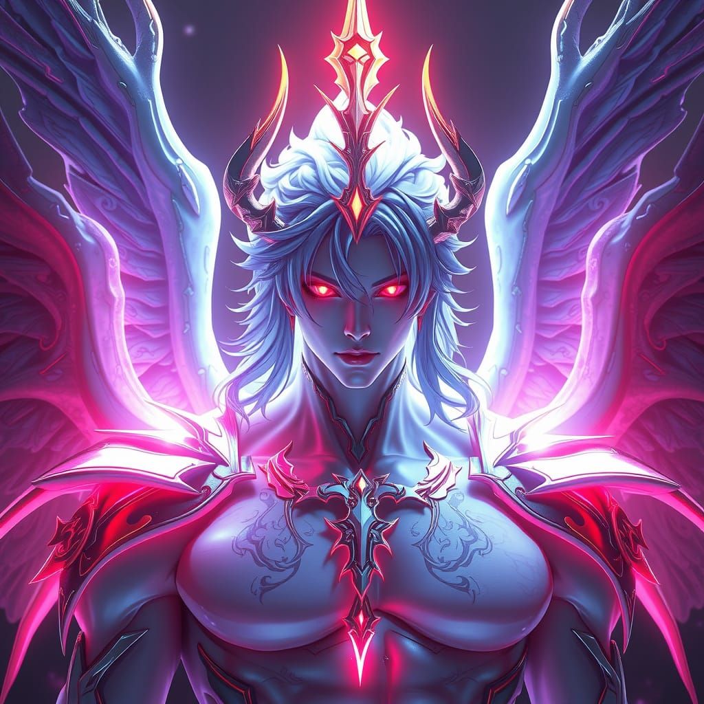 Surreal Anime Concept of Lucifer