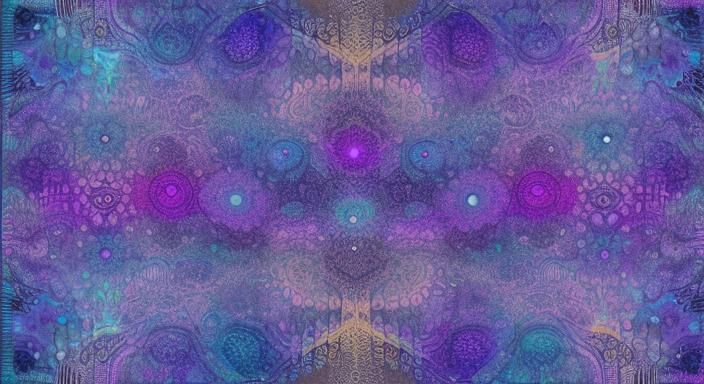 Abstract Expressionism: Musician in Hyperbolic Infinity Room