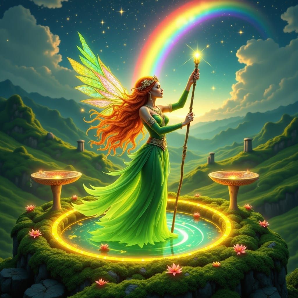 Aine, Queen of the Fae in Twilight Fairy Ring