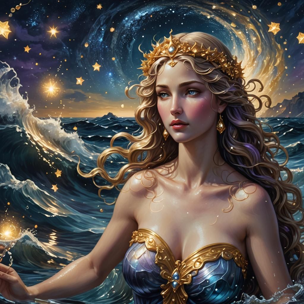 Aphrodite's Birth: Olympian Goddess Emerges from Sea