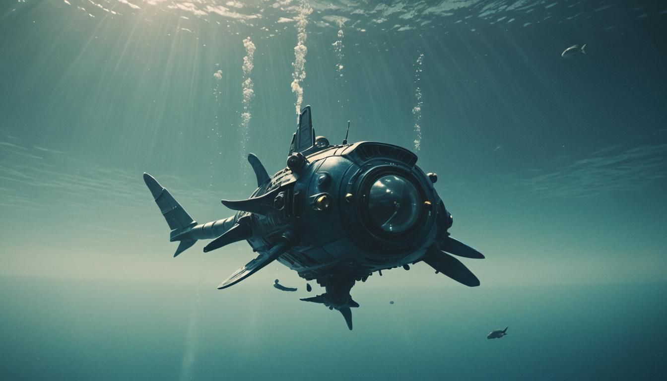 Ethereal Oceanic Odyssey in Cinematic Sci-Fi