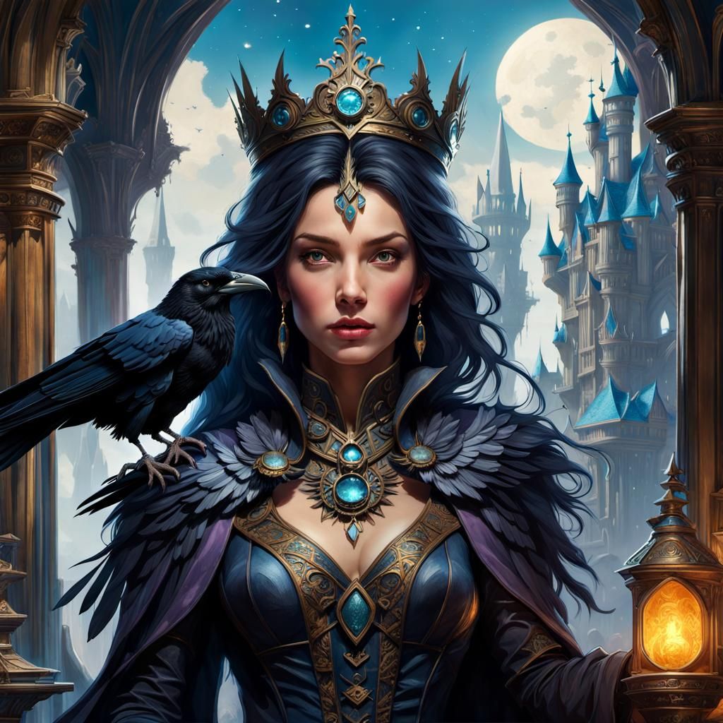 Wizard's Castle Raven Familiar, Borderland Fantasycore Artwo...