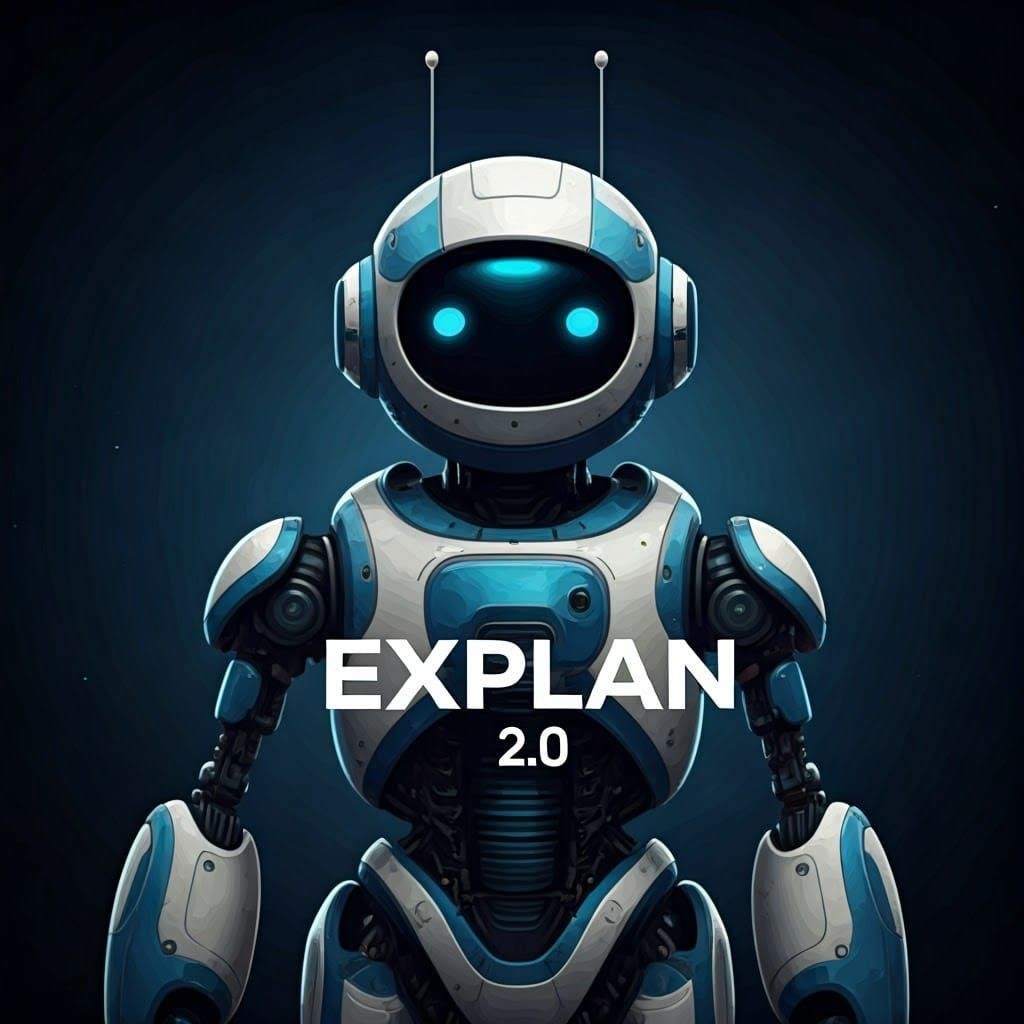 Modern Logo Design with Robot in Fantasy Style