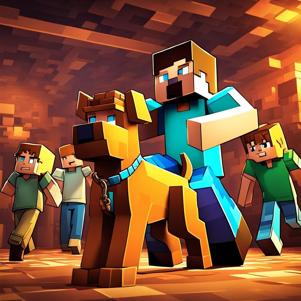 Minecraft Steve and Scooby Doo Dance-Off