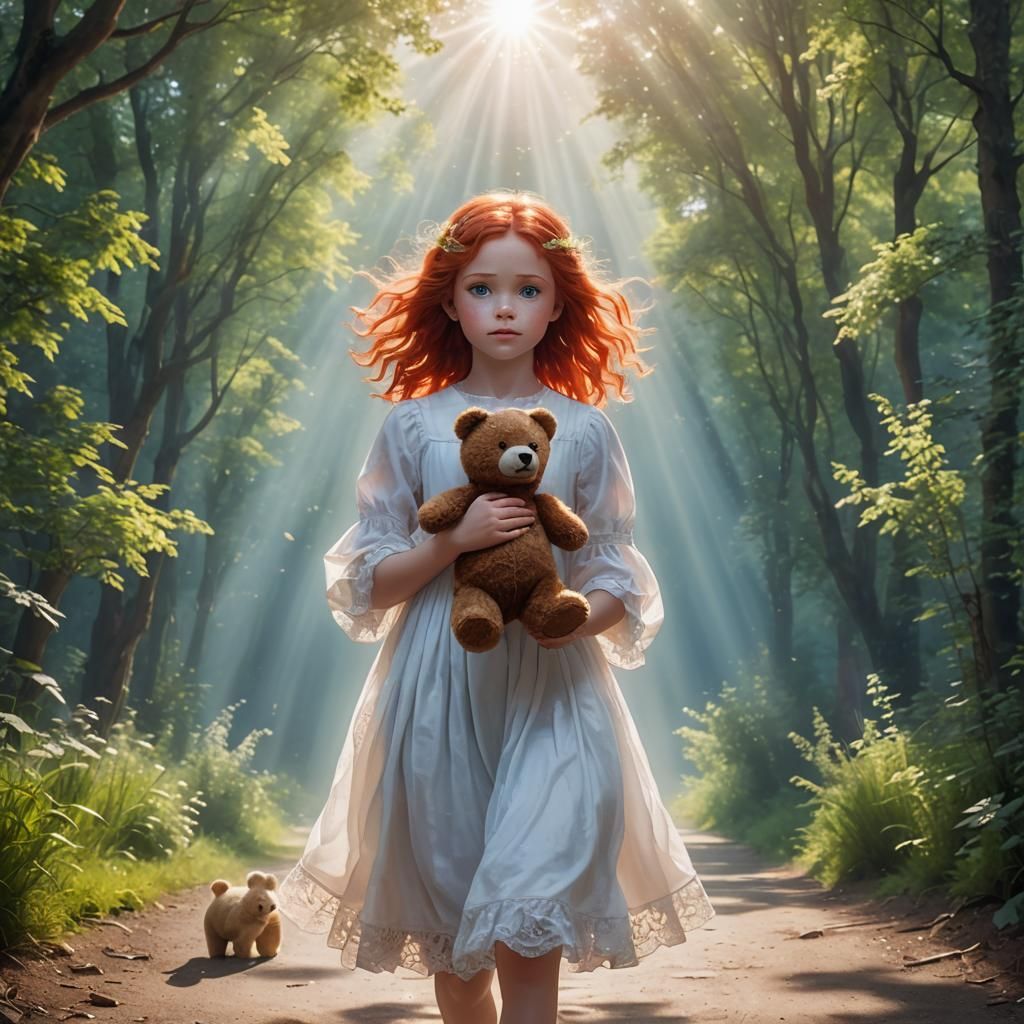 Supernatural Girl Guides Travelers to the Light