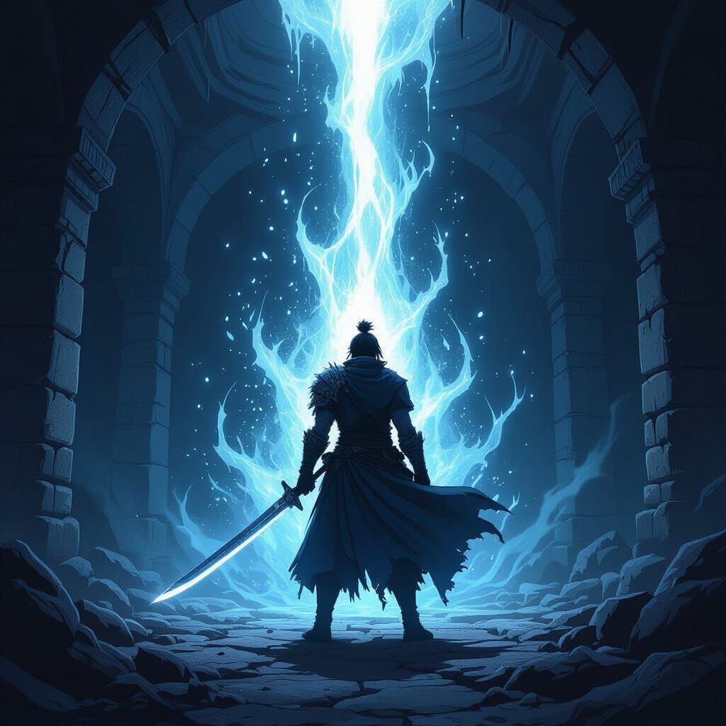 Sung Jin-Woo Unleashes Power in Dark Fantasy Dungeon