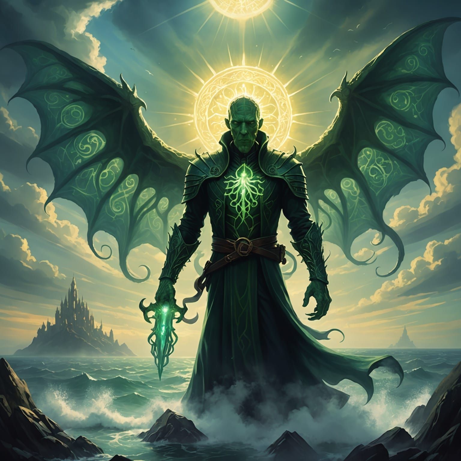 Lovecraft's Cthulhu in Divine Light