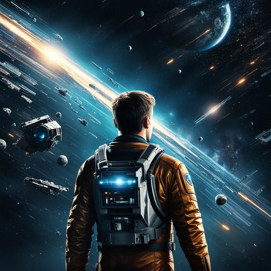 Galactic Detective in a War of the Worlds HDR Cinematic Film...