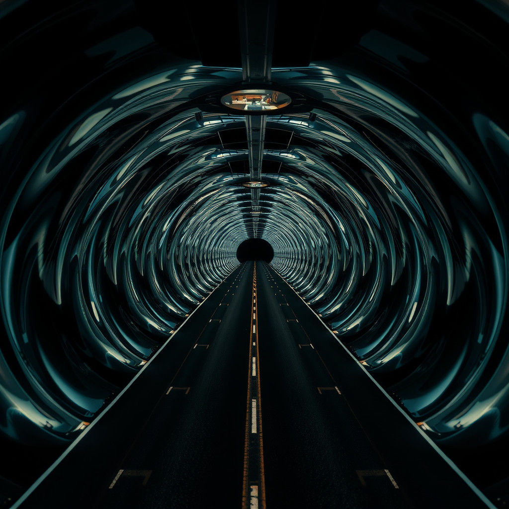 Surreal Tunnel Effect in Elastic Reality