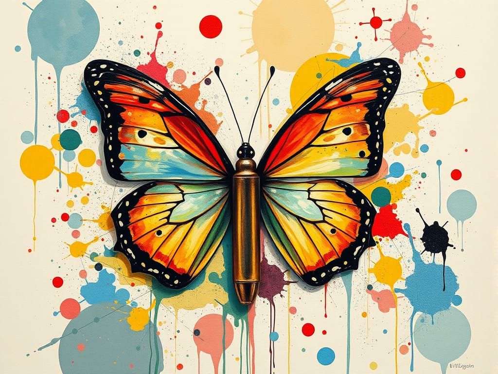 Vibrant Abstraction in Muted Colors