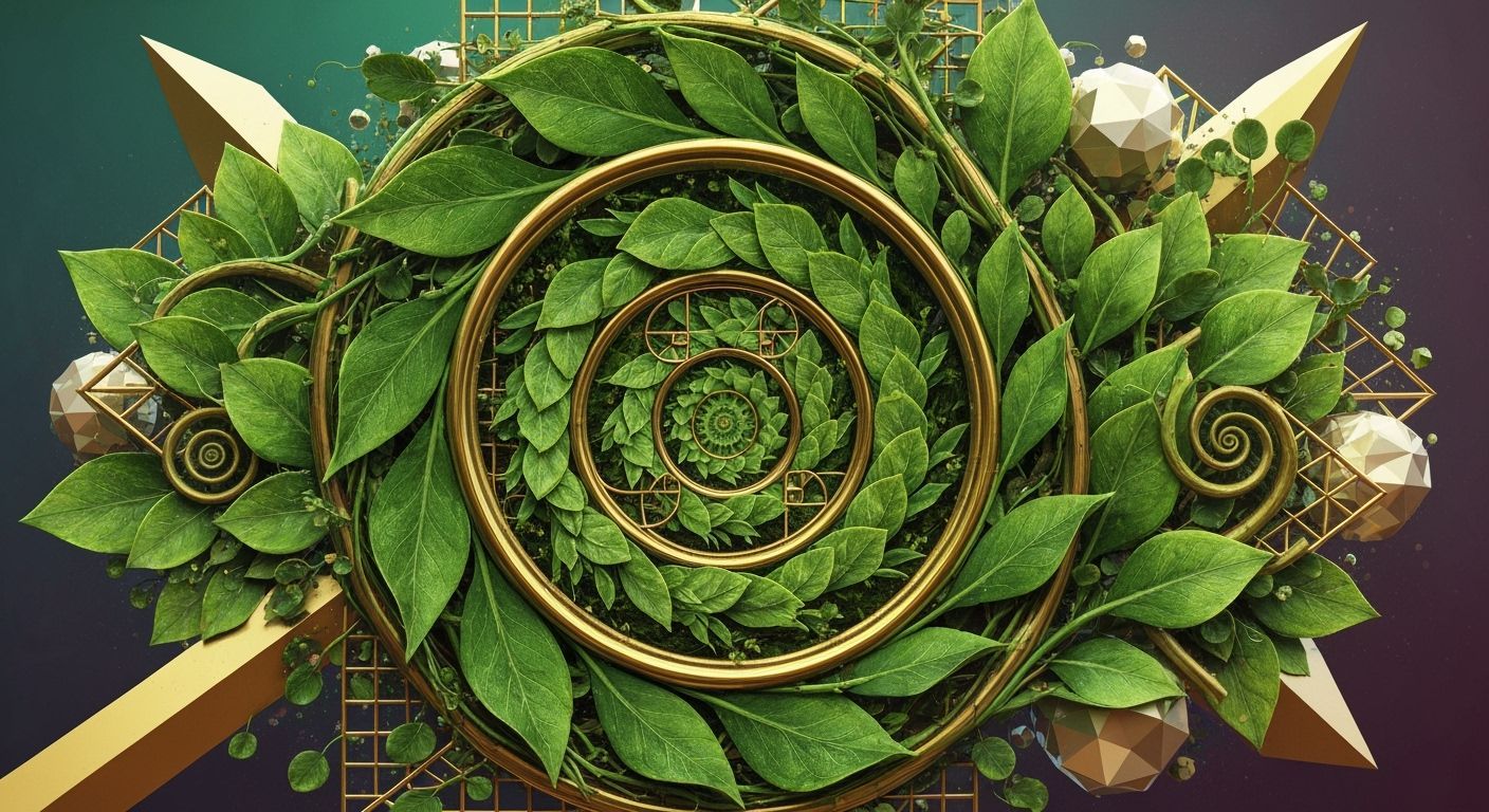 Nature's Geometry: Fibonacci Spirals in Hyperrealistic Art