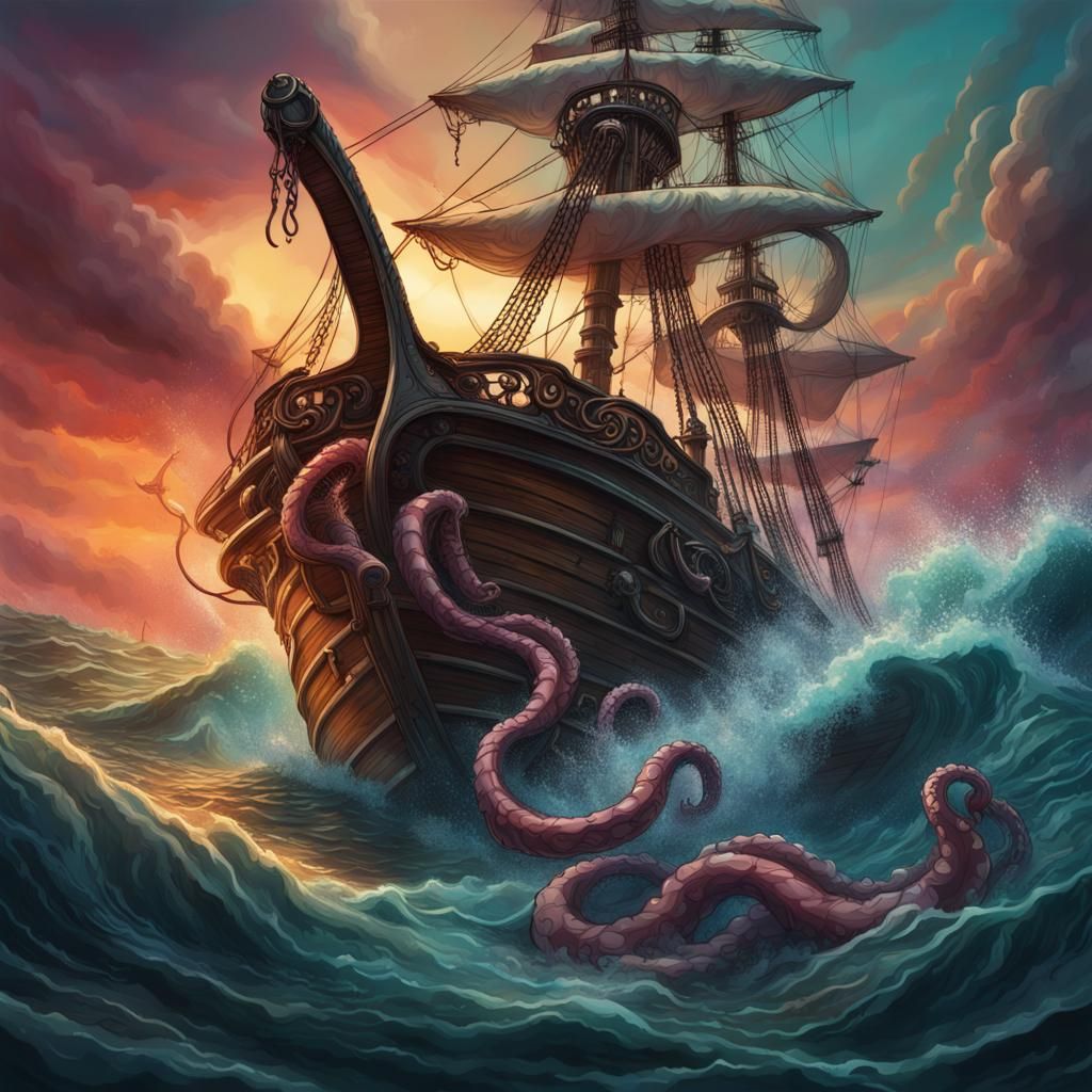 Kraken Attack: Pirate Ship Under Siege