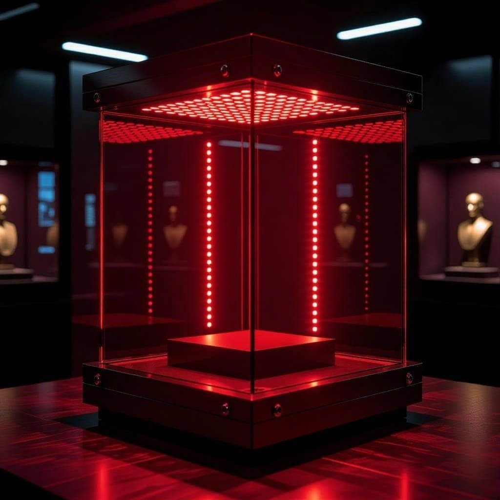 Secure Artifact Display with Laser Defense