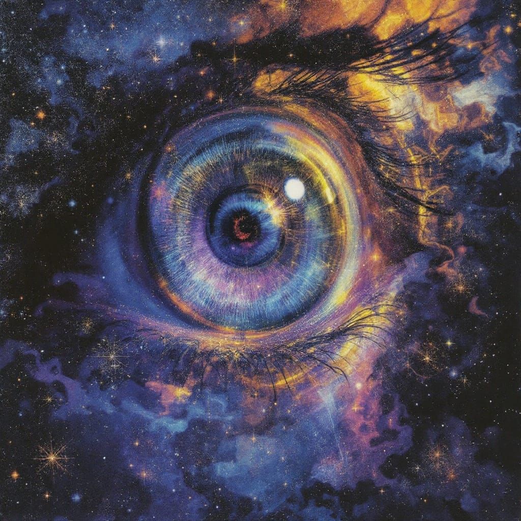 Surreal Cosmic Odyssey in Vibrant Digital Art