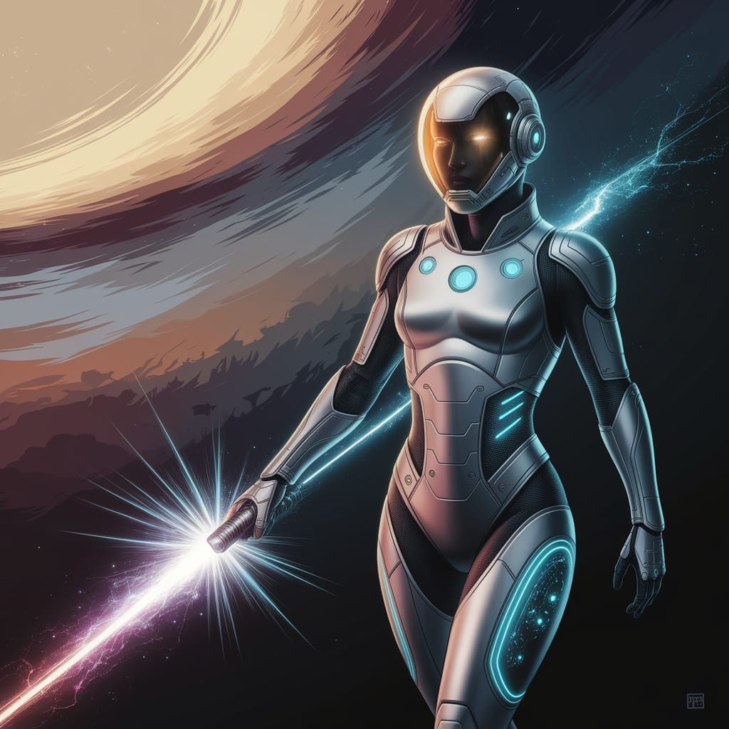 Space Traveler in Cosmic Nebulae