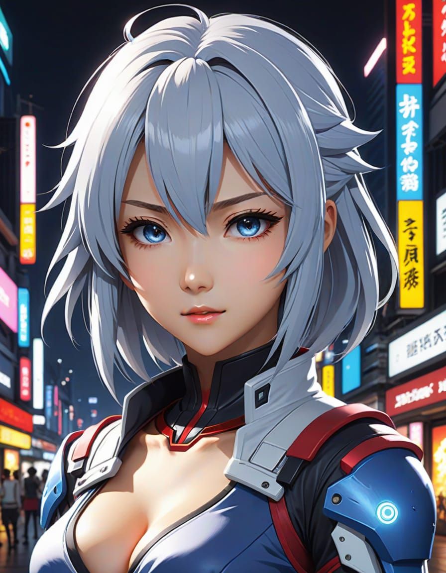 Anime Woman Video Game Concept Art