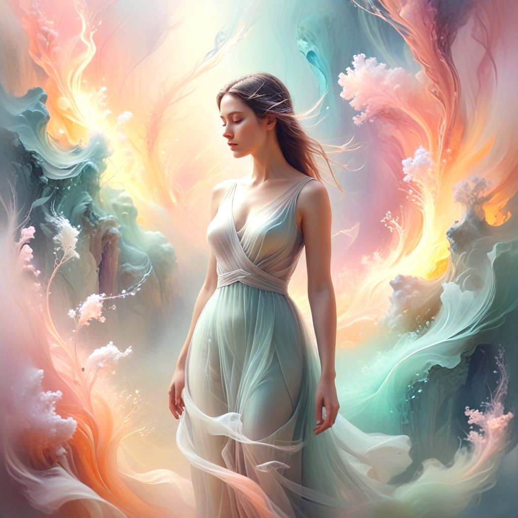 Ethereal Streams of Femininity and Gentle Qualities