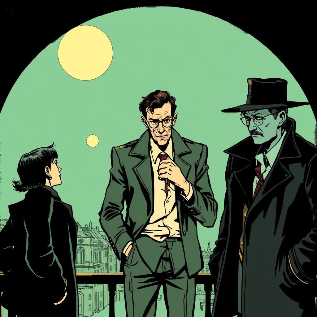 Artwork Inspired by Comic Art and Expressionism