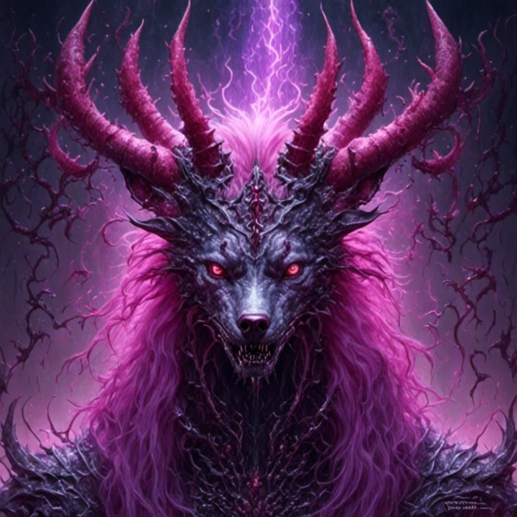 Surreal Anime Landscape with Dragons and Nymphs