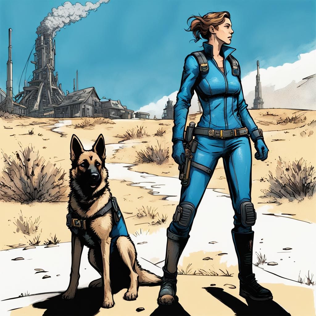 Lone Wanderer and Dogmeat Escape Megaton