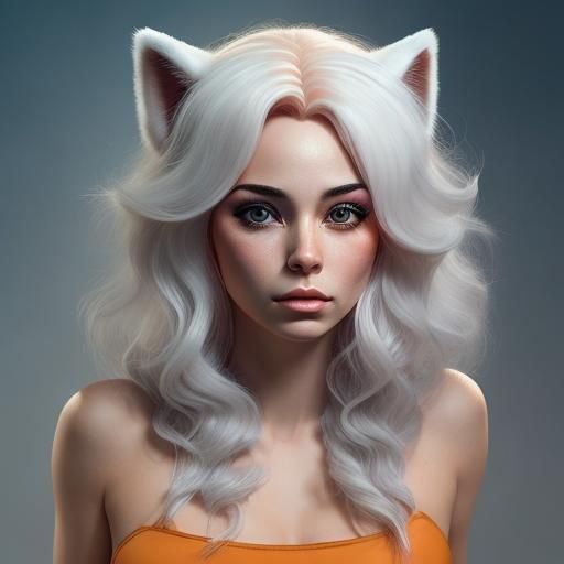 Kitsune Trapeze Artist in Comic Book Style