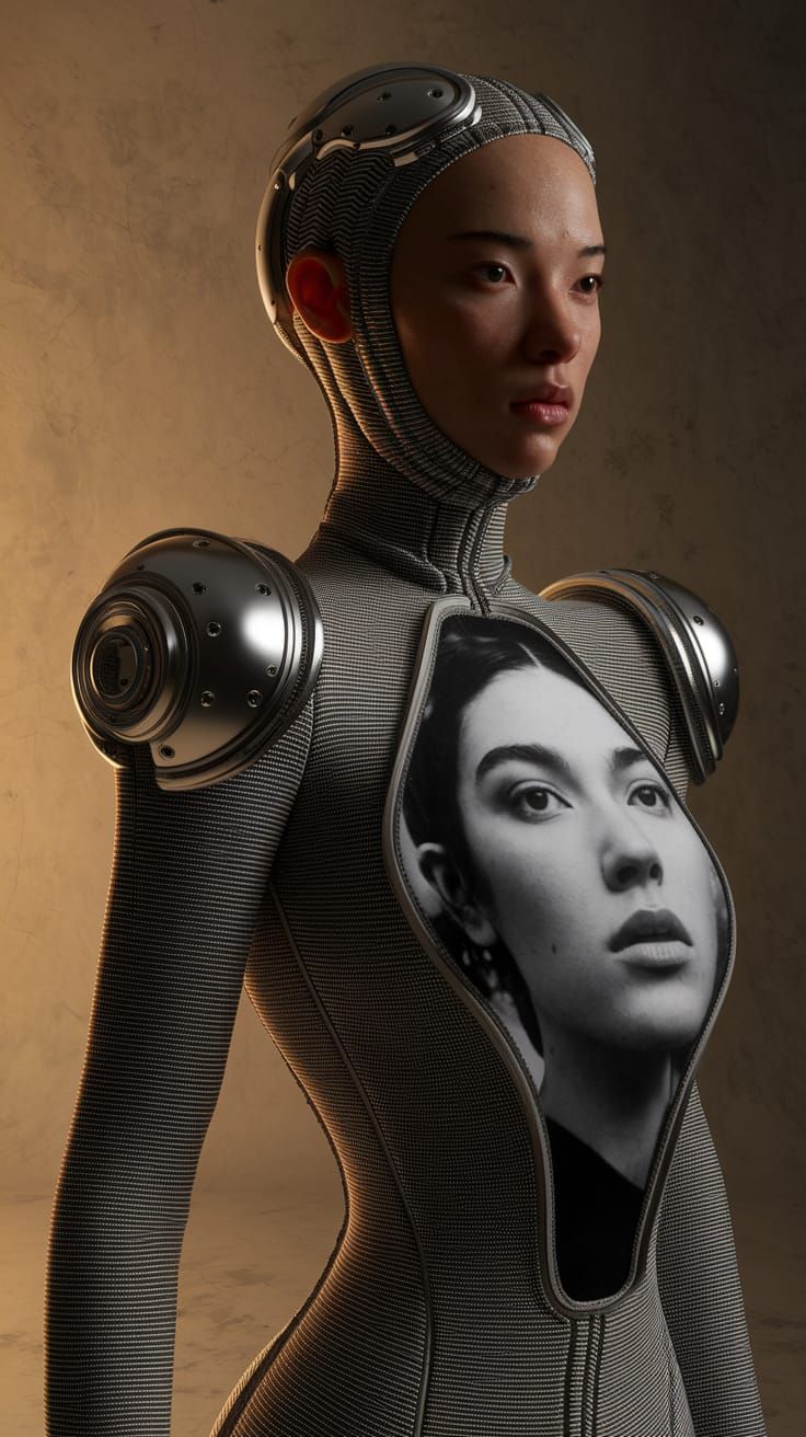 Avant-Garde Fashion: Portrait Dress in 8K