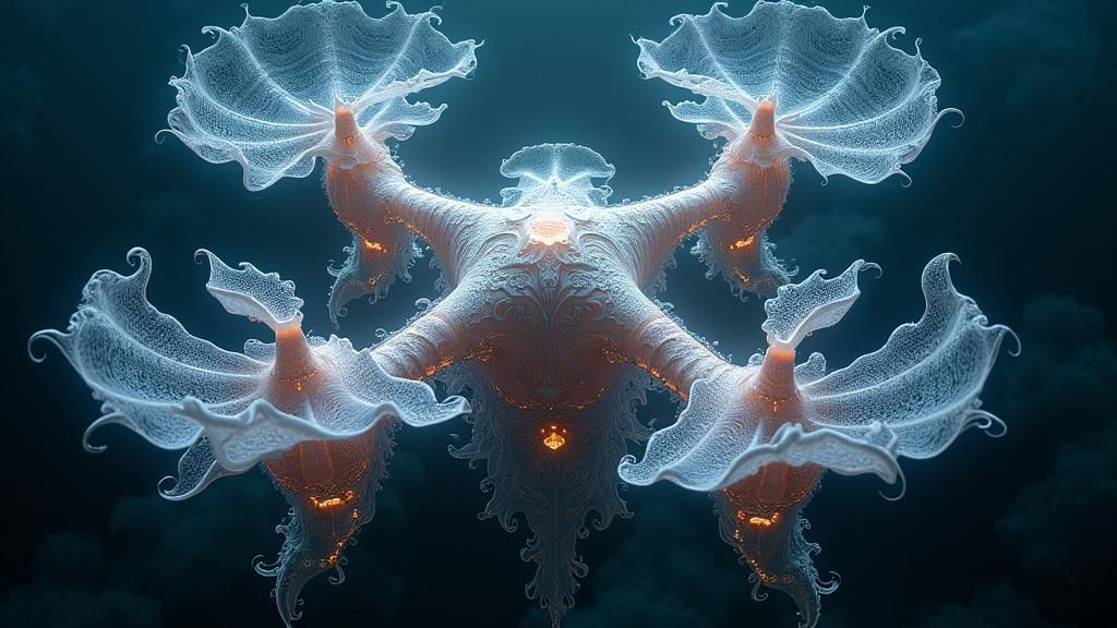 Intricate Fractal Deepsea Kelpoid Design