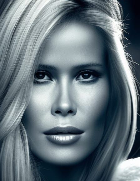 Colorful Pop Art Portrait of a Young Woman