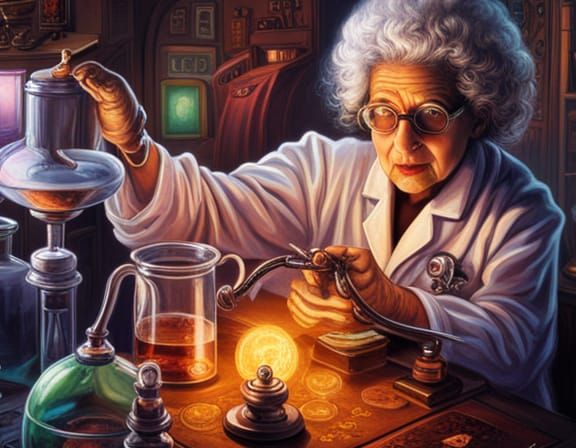 Mad Scientist: Chemical Experiments in Digital Art Style