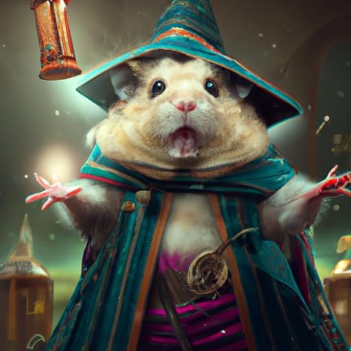 Hamster Wizard: Digital Matte Painting