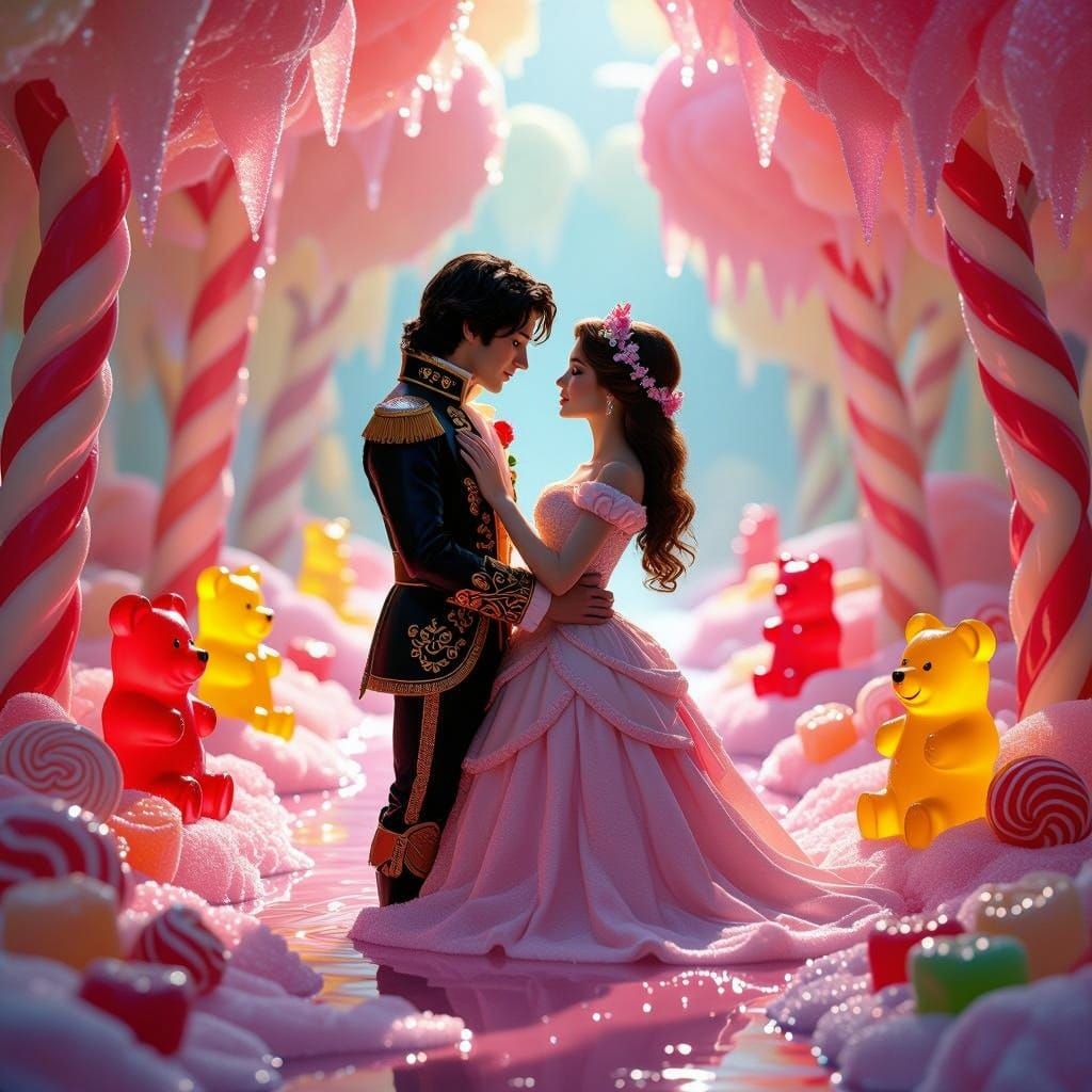 Romeo and Juliet in Whimsical Candyland