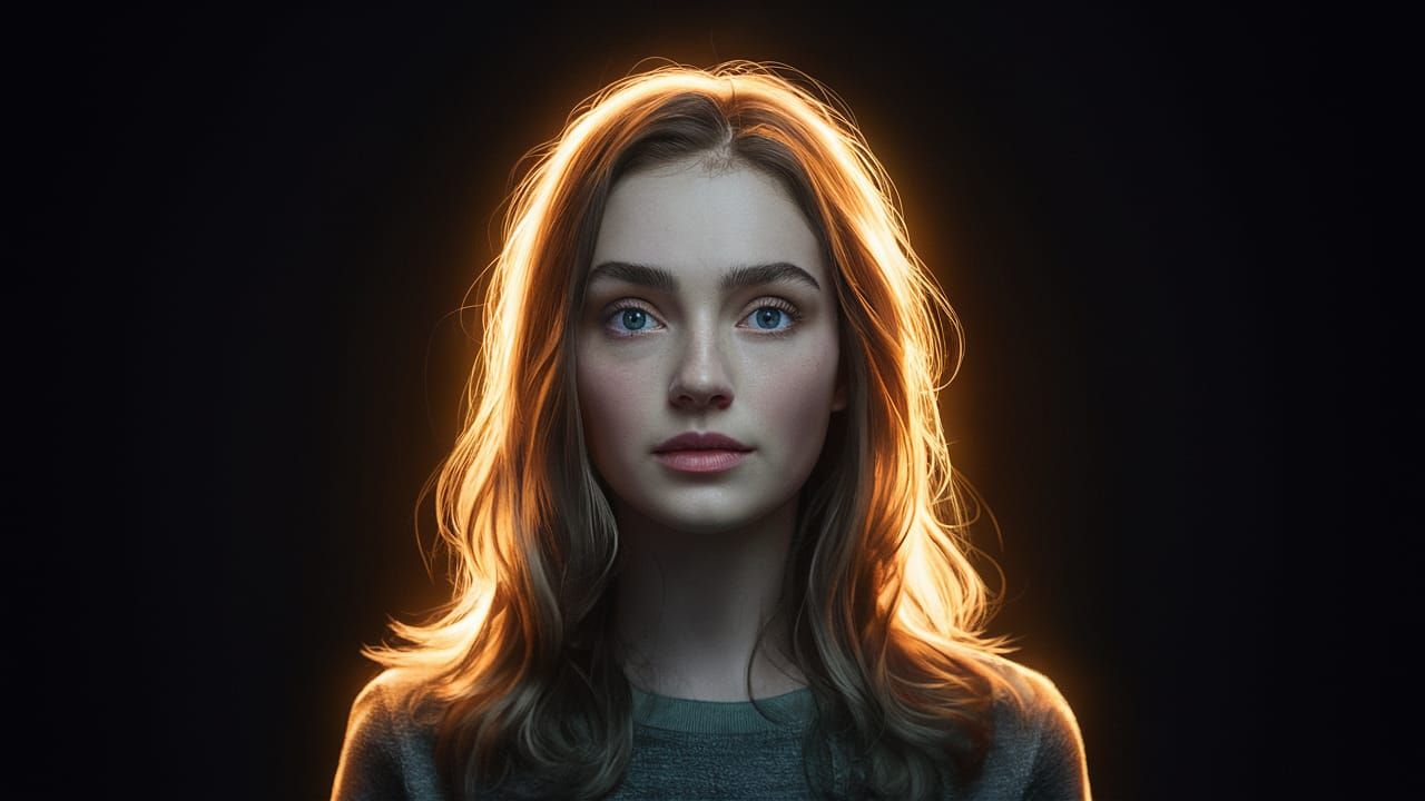 Radiant Goddess of Light Ascends from Darkness