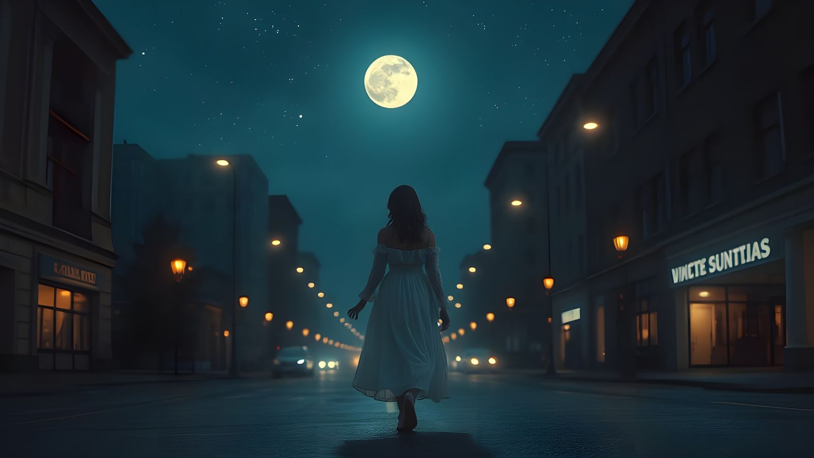 Emotional Music Video with Moon Motif