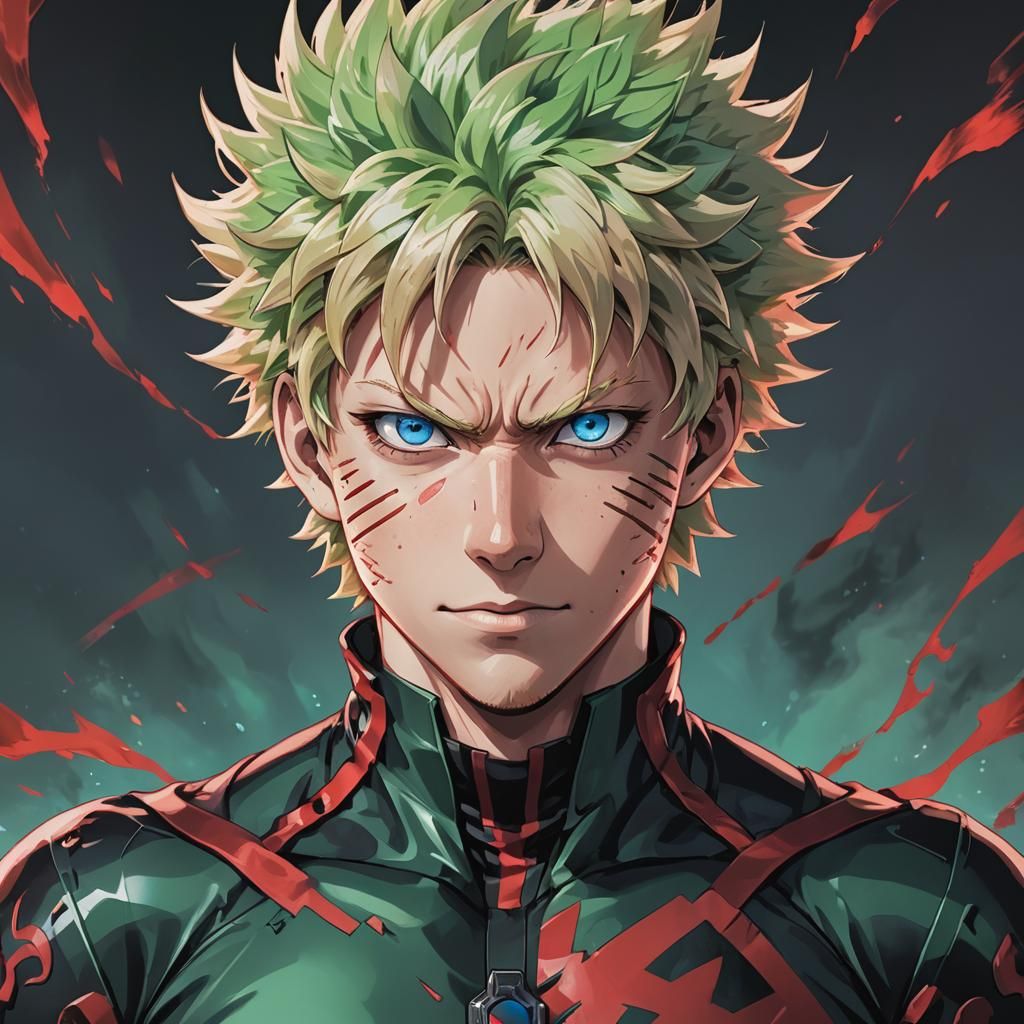 (masterpiece,best quality, detailed), male focus, bakugou ka...