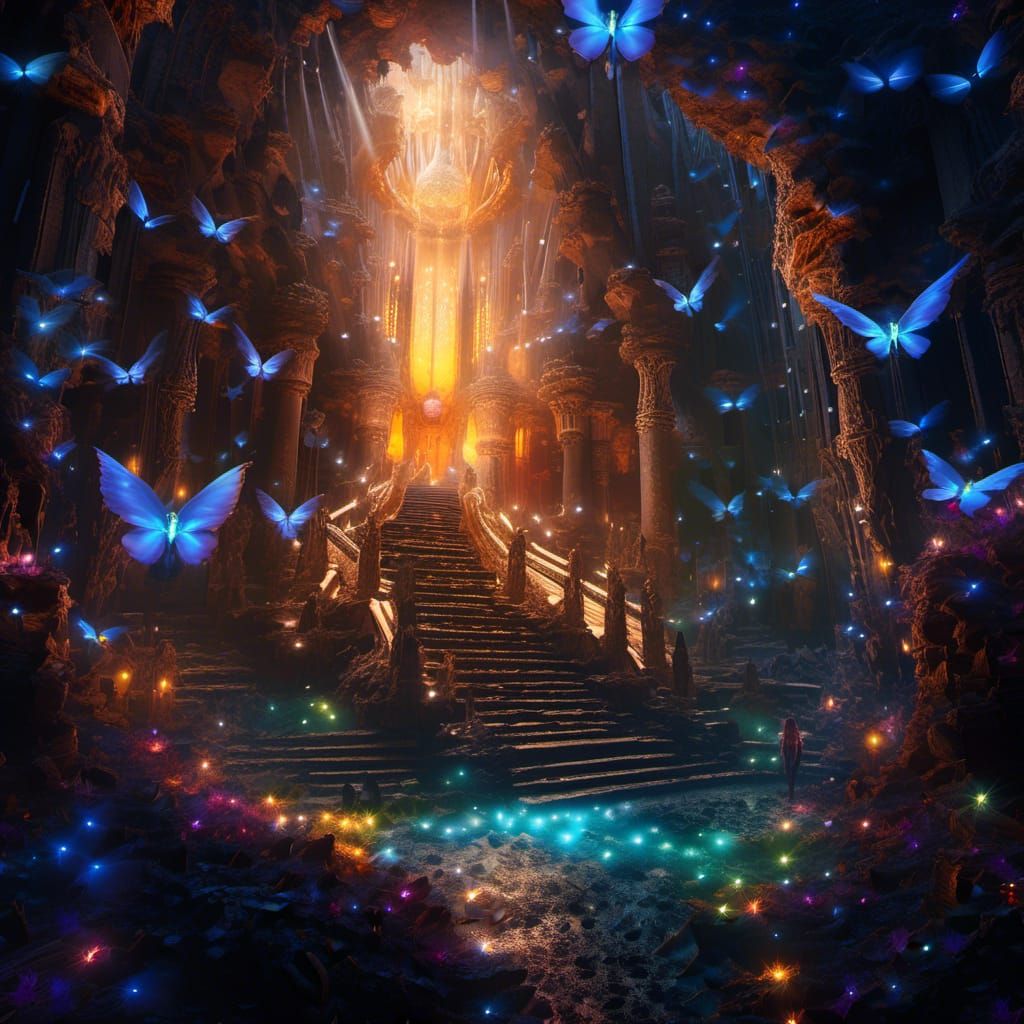 Luminescent Fairies Descend into a Glittering Faery Realm