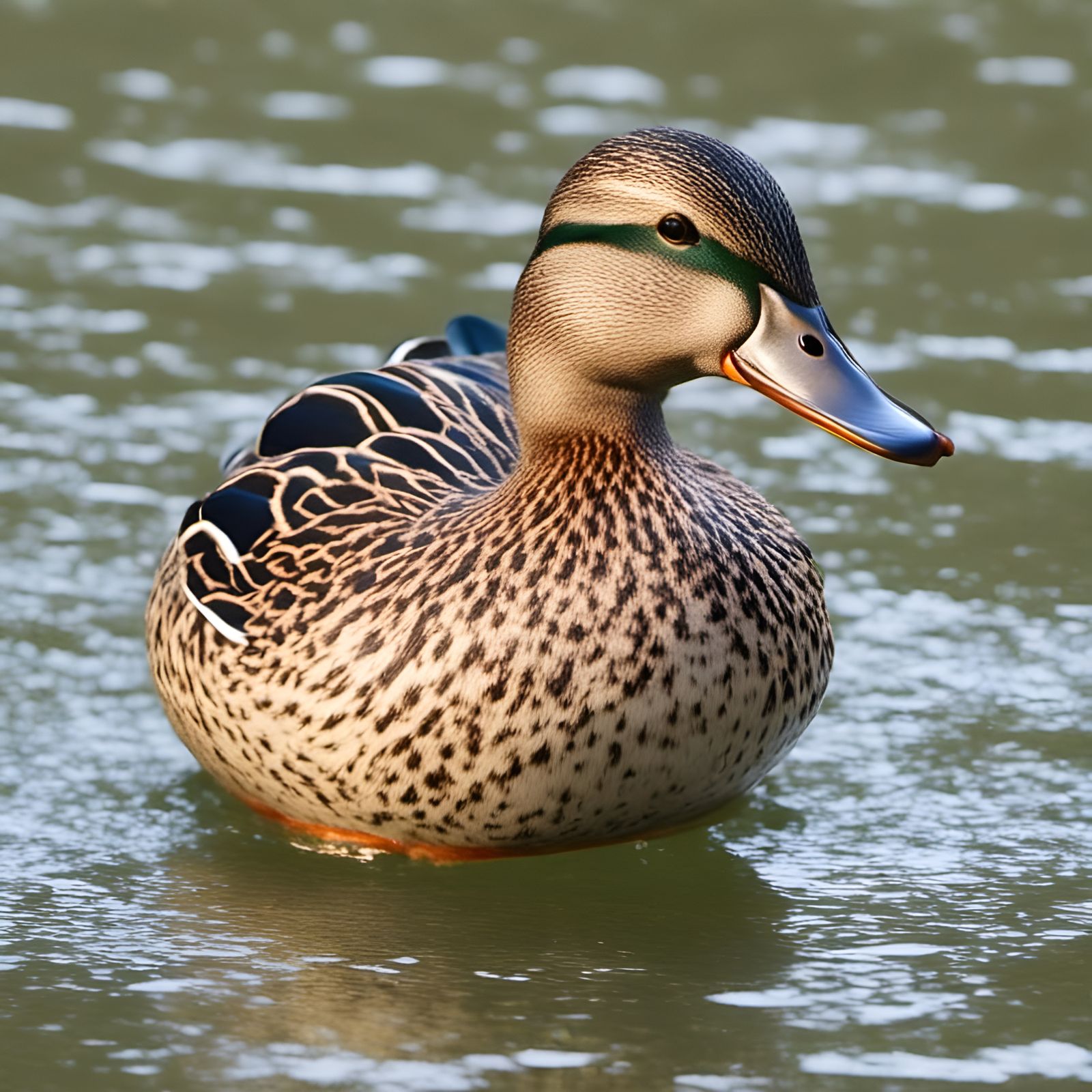 Duck with Enhanced Color Depth