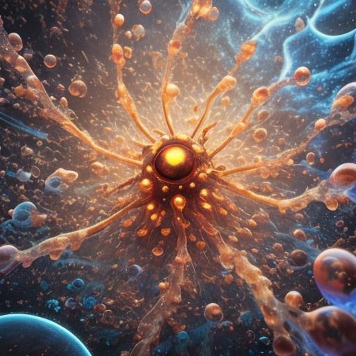 Genetics in HDRI: Electron Microscope 3D Render