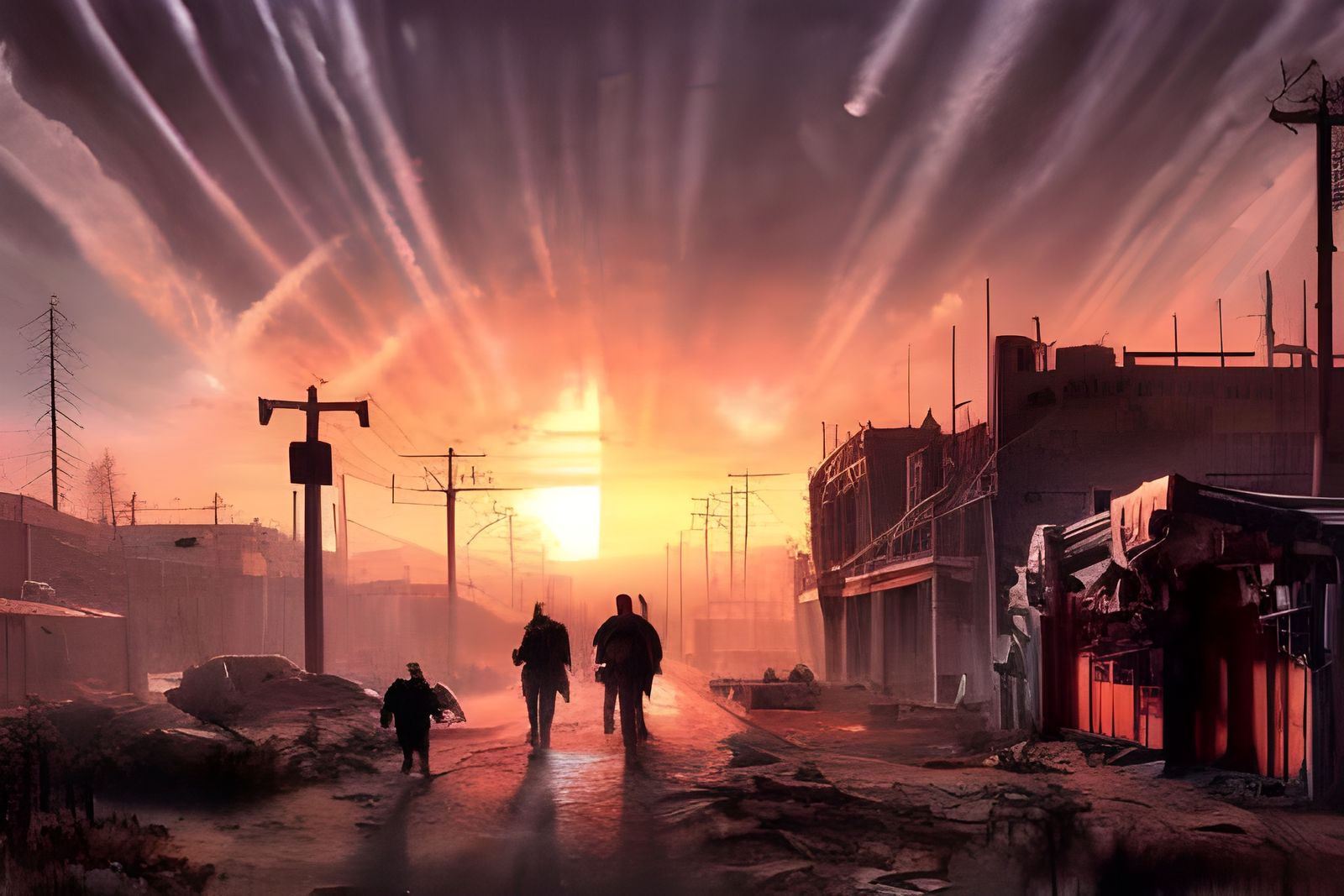 Post-apocalyptic Nuclear Sunset