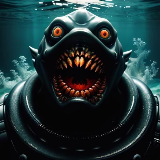 Underwater Nightmare: Gigantic Eye of a Sleep Paralysis Demo...