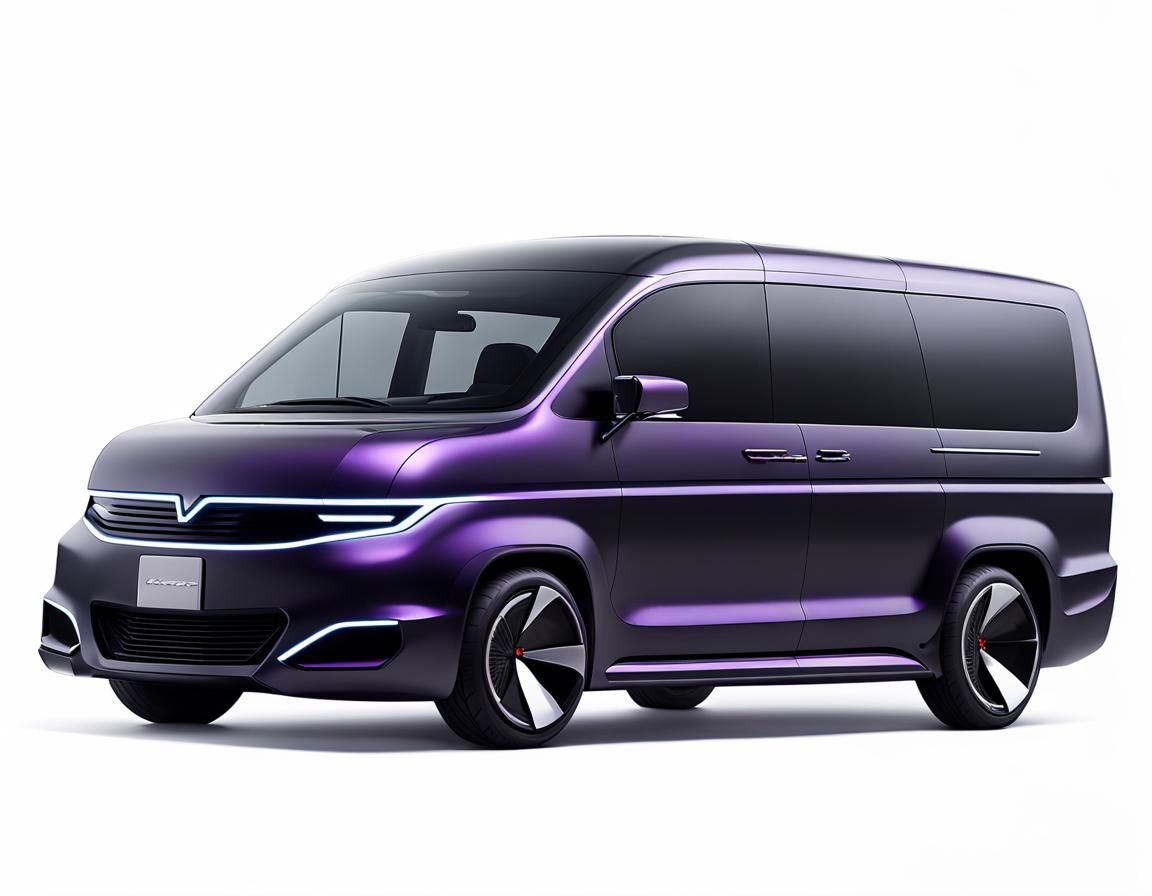 Futuristic 2026 Vortex Electric Minivan Concept