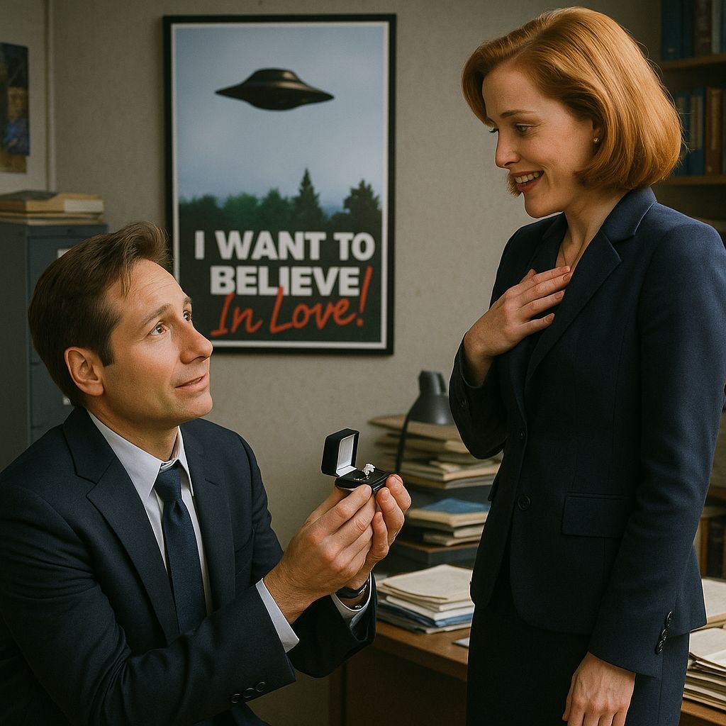 Fox Mulder Proposes to Dana Scully, 'X-Files' Scene
