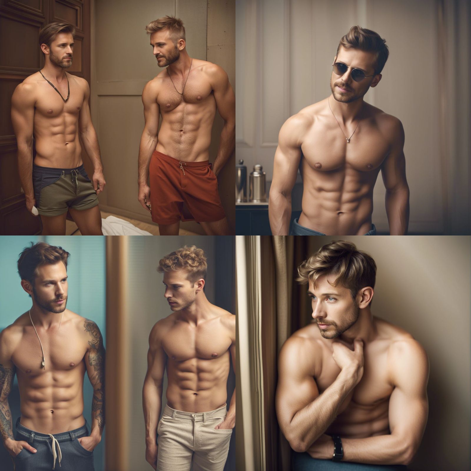 Shirtless Men: A Study in Confidence and Camaraderie