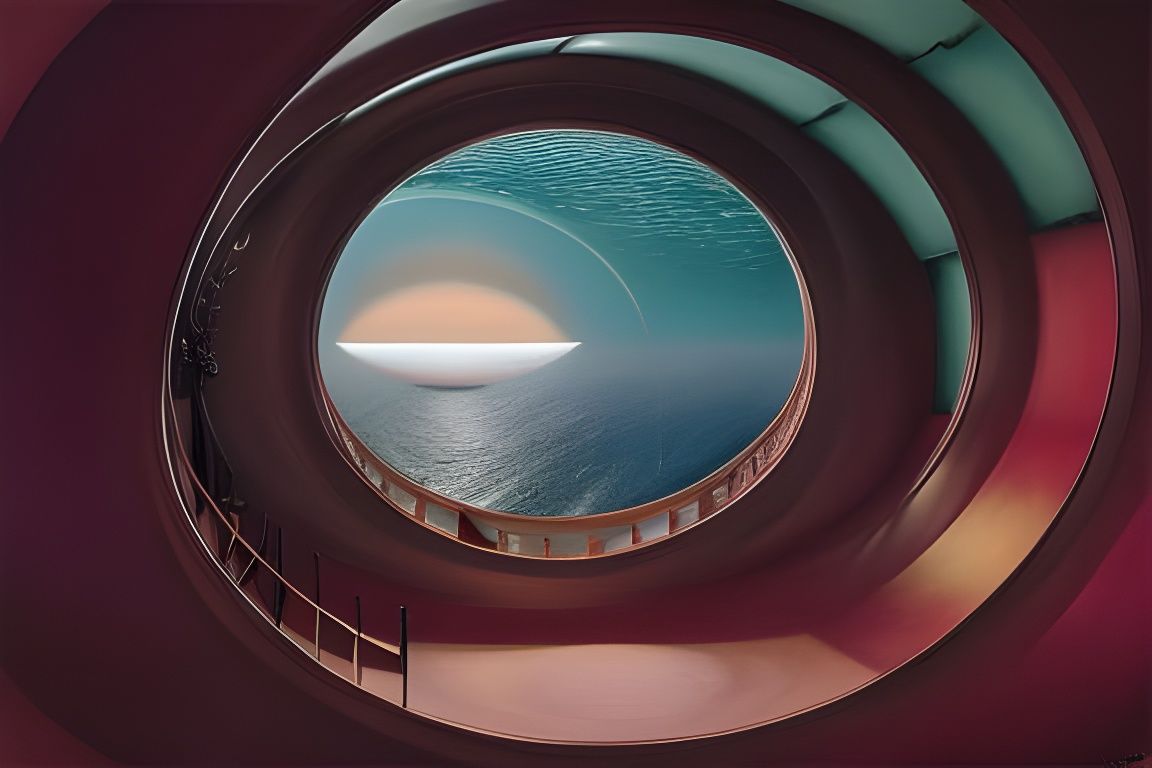 Submarine City of Elegant People in Steamnouveau Style