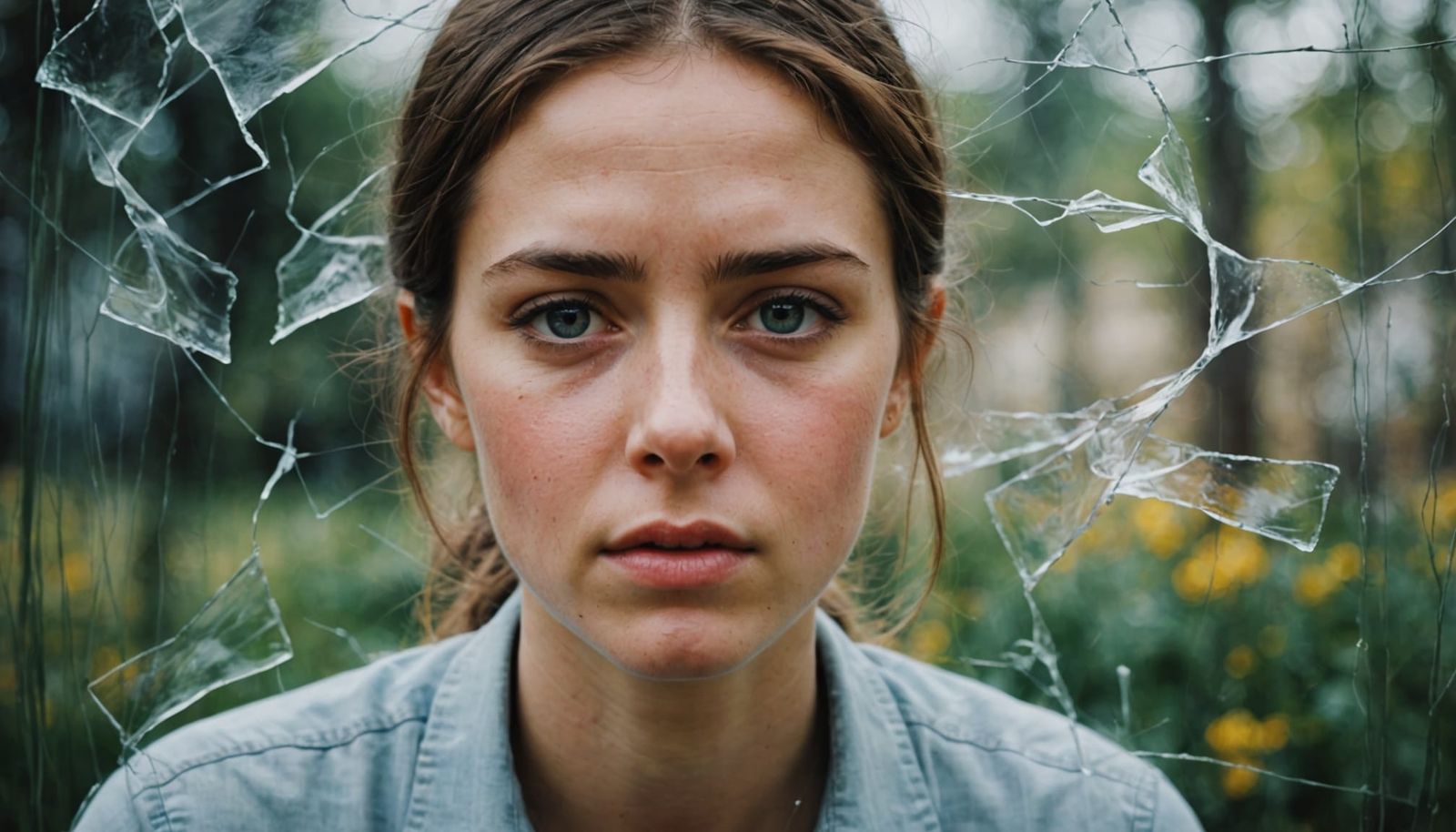 Hyperrealistic Oil Painting of Emotion in a Double Exposed S...