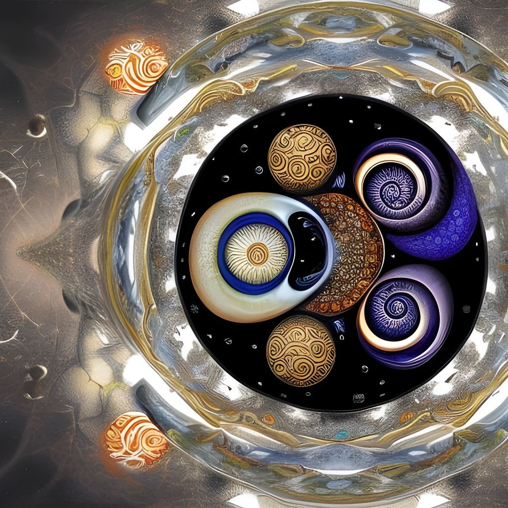 Koi Fish Yin Yang Sphere: Detailed Concept Art