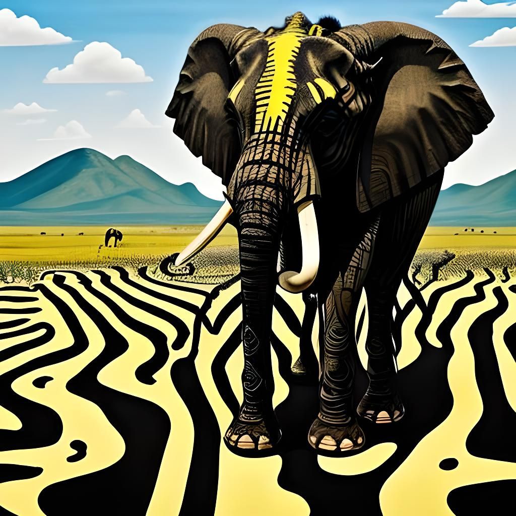 Elephant in Zebra Land