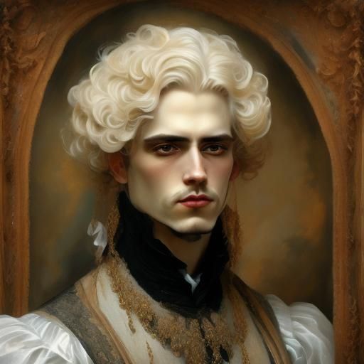 Renaissance Victorian Oil Painting of Black Woman