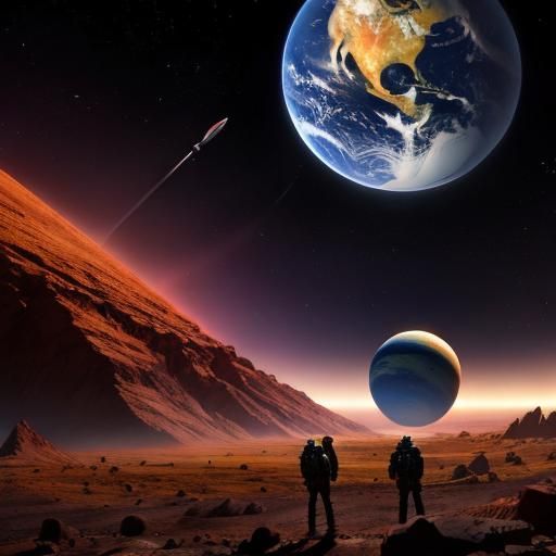 AI Generated Image of Planets