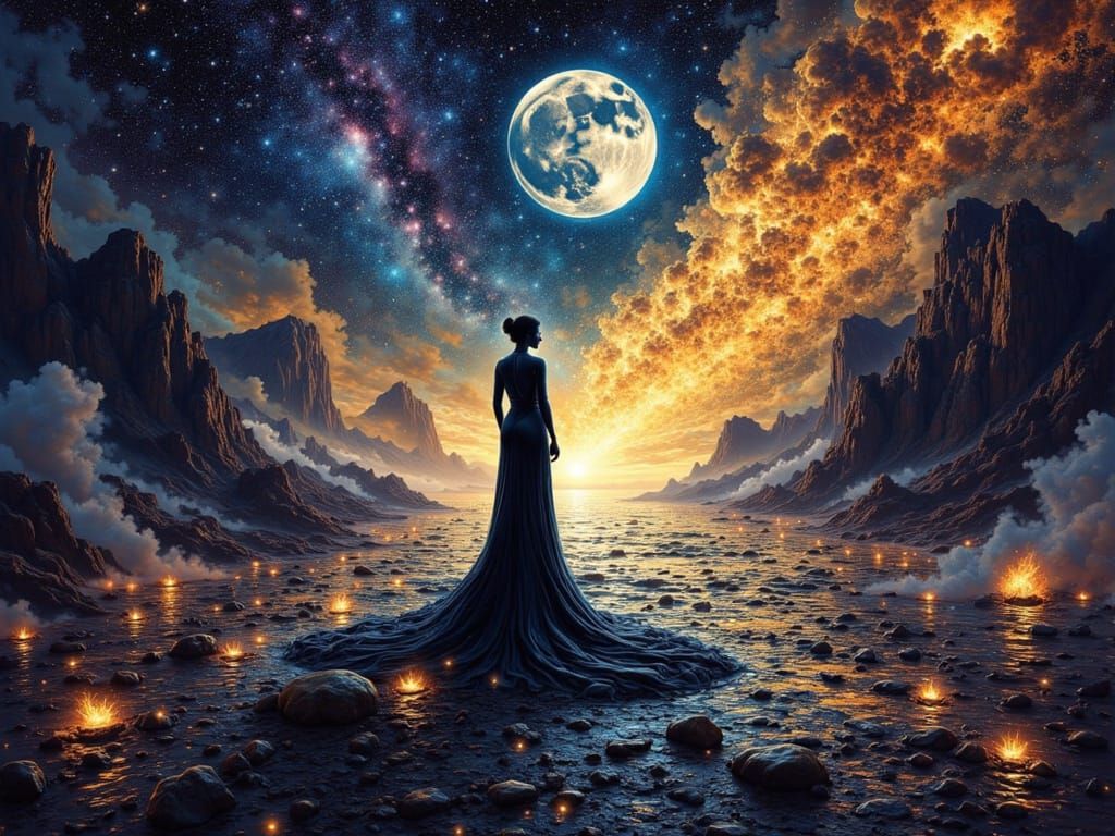 Interdimensional Alien Worlds Holographic Image