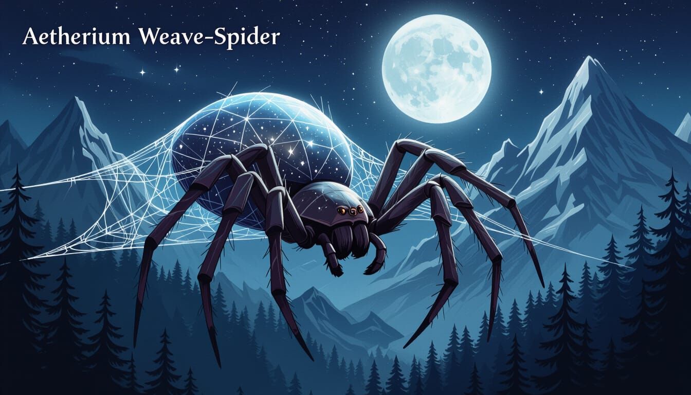 Aetherium Weave-Spider Spinning Moonlight Silk